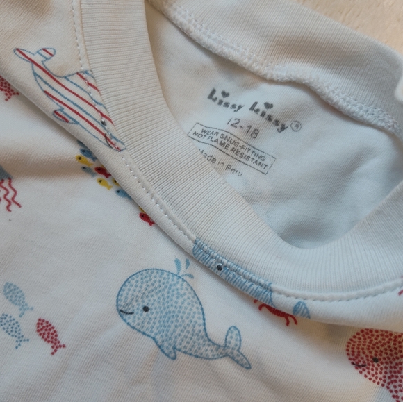 Kissy kissy short pajama bundle 12-18m whale and sail boats - Picture 3 of 9